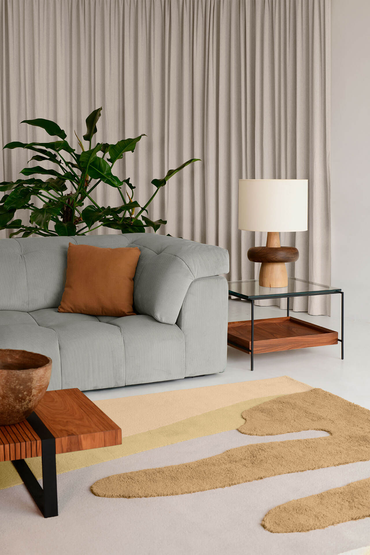 Mesa Lateral Mínima Vidro