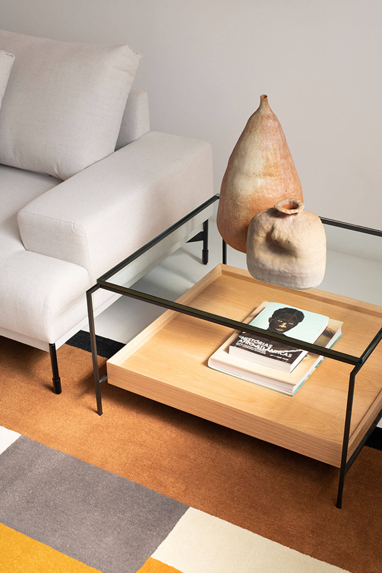 Mesa Lateral Mínima Vidro